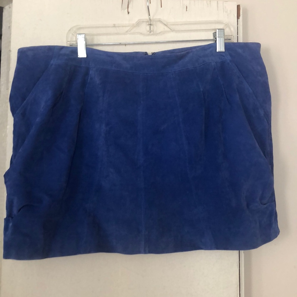 Asos suede bright blue